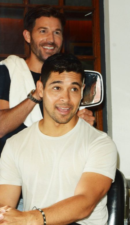 Wilmer Valderrama and Old Spice Right Hair Wrongs NYC Featuring: Wilmer Valderrama Where: NYC,  New York,  United States When: 08 Jul 2016 Credit: Patricia Schlein/WENN.com