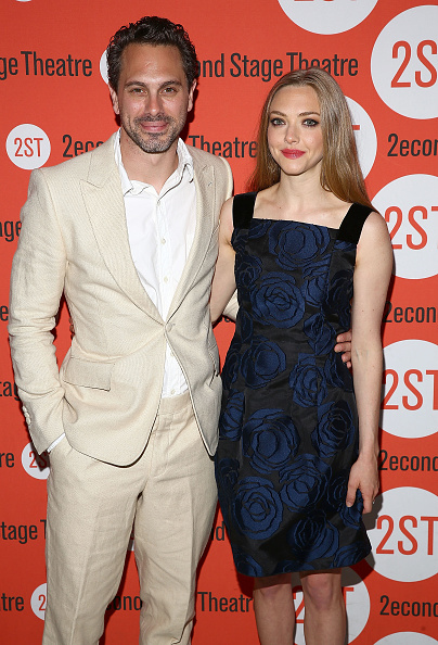 NEW YORK,  NY - MAY 19: (L-R) Actors Thomas Sadoski and Amanda Seyfried attend "The Way We Get By" opening night after party at Four at Yotel on May 19,  2015 in New York City. (Photo by Astrid Stawiarz/Getty Images)