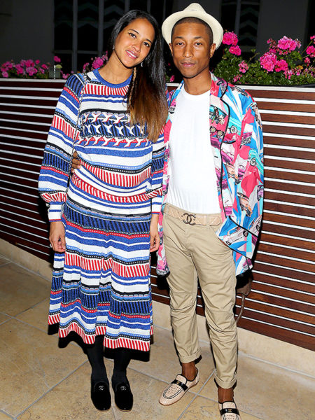 Mandatory Credit: Photo by Katie Jones/WWD/REX/Shutterstock (5925848l) Helen Lasichanh and Pharrell Williams Chanel celebrates the launch of 'No.5 L'eau',  Inside,  Los Angeles,  USA - 22 Sep 2016