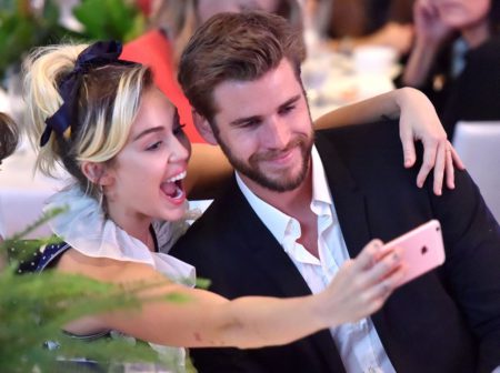 Mandatory Credit: Photo by Buckner/Variety/REX/Shutterstock (6279255bc) Miley Cyrus and Liam Hemsworth Variety's Power of Women Presented by Lifetime - Inside,  Los Angeles,  USA - 14 Oct 2016