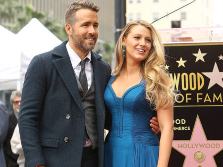 HOLLYWOOD,  CA - DECEMBER 15: Ryan Reynolds and Blake Lively attend the ceremony honoring actor Ryan Reynolds with a Star on The Hollywood Walk of Fame held on December 15,  2016 in Hollywood,  California. (Photo by Michael Tran/FilmMagic)