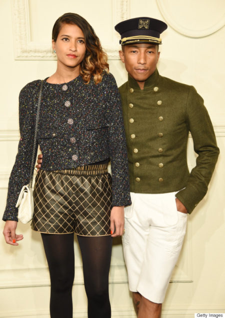 NEW YORK,  NY - MARCH 31: Helen Lasichanh and Pharrell Williams attend the CHANEL Paris-Salzburg 2014/15 Metiers d'Art Collection at Park Avenue Armory on March 31,  2015 in New York City. (Photo by Dimitrios Kambouris/Getty Images)