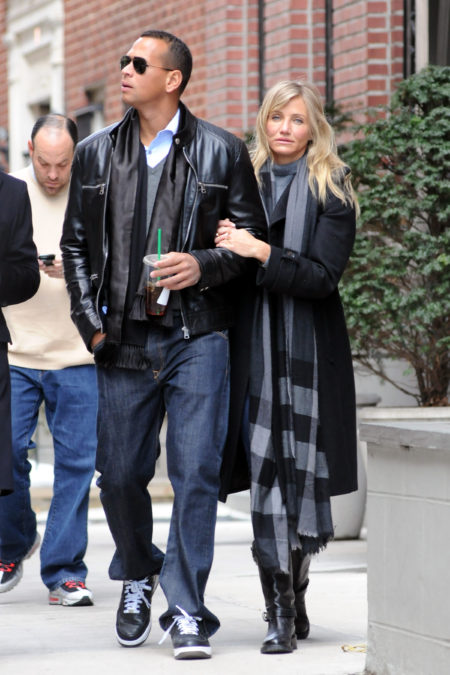 EXCLUSIVE TO INF. ALL-ROUNDER. February 7,  2011: Cameron Diaz and Alex Rodriguez spend a romantic day together in New York City. They were seen on their way to lunch. Credit: Elder Ordonez/INFphoto.com Ref.: infusny-156/160